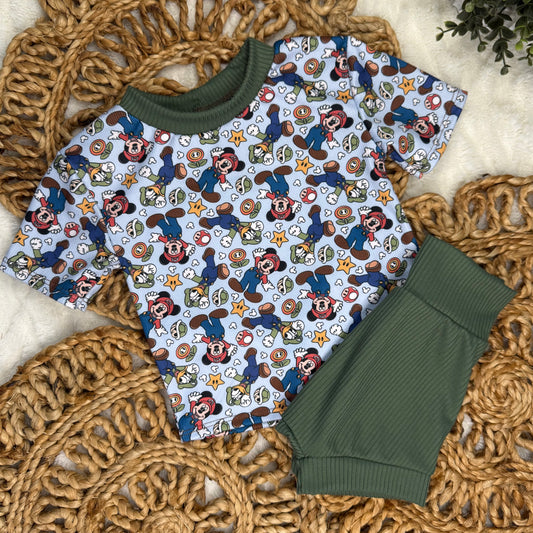 Mario Mouse set. 6-9 m, 3T