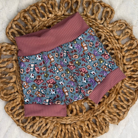 Blue Dog shorties, 3-6 month