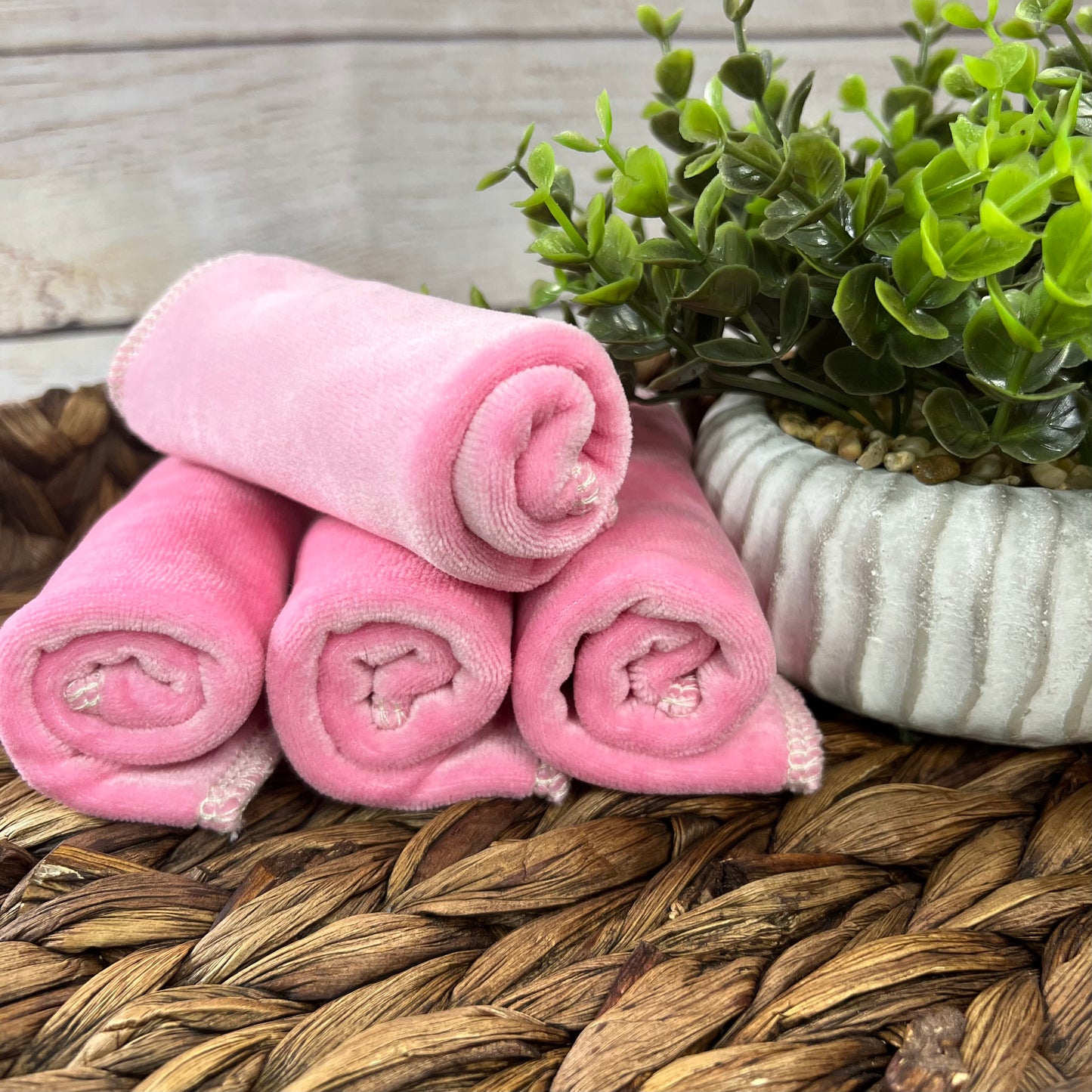 Handmade Bamboo velour wipes