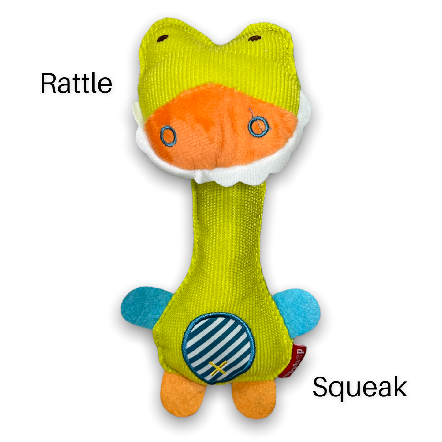 Baby squeak and rattle toy (Crocodile)