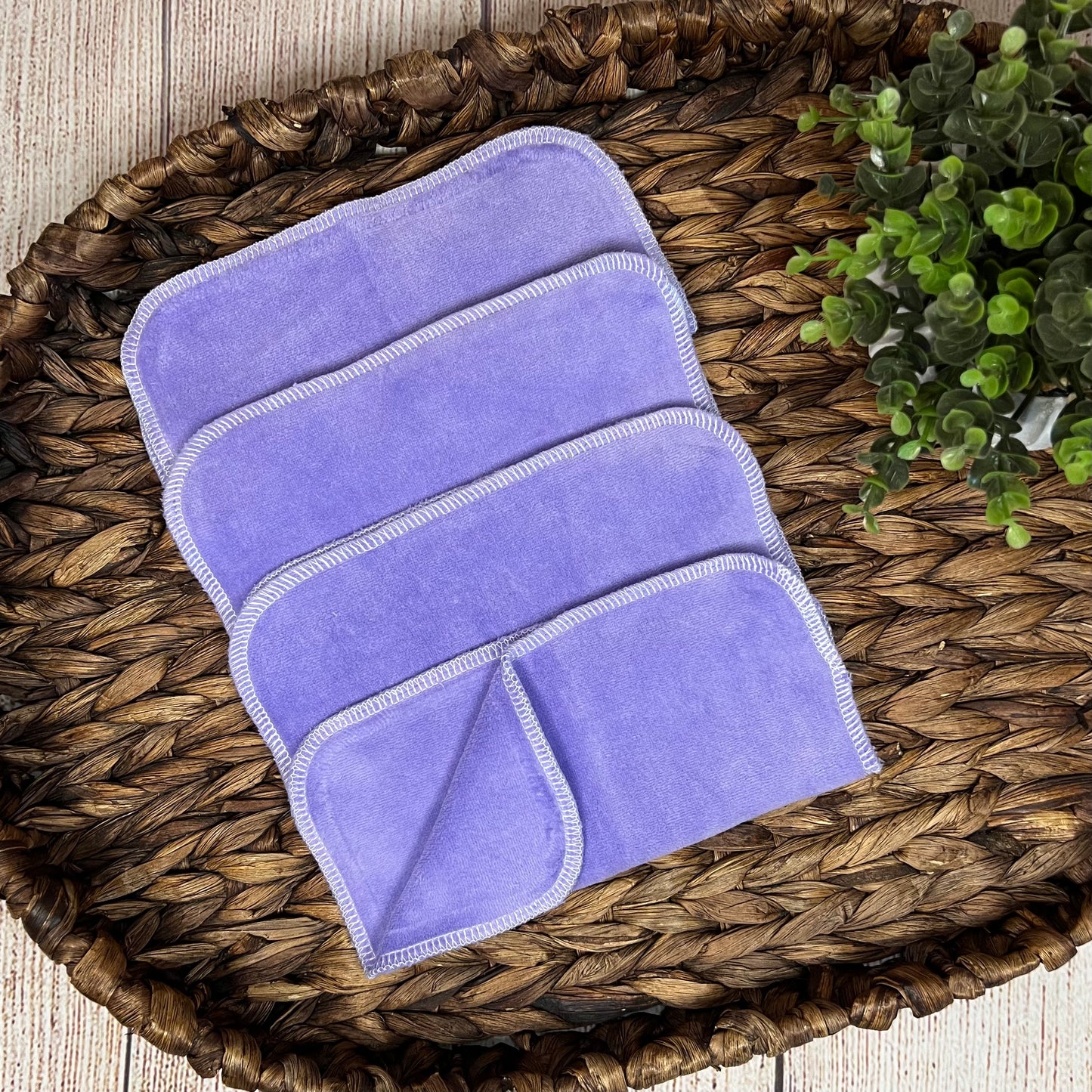 Lavender Cotton Velour wipes