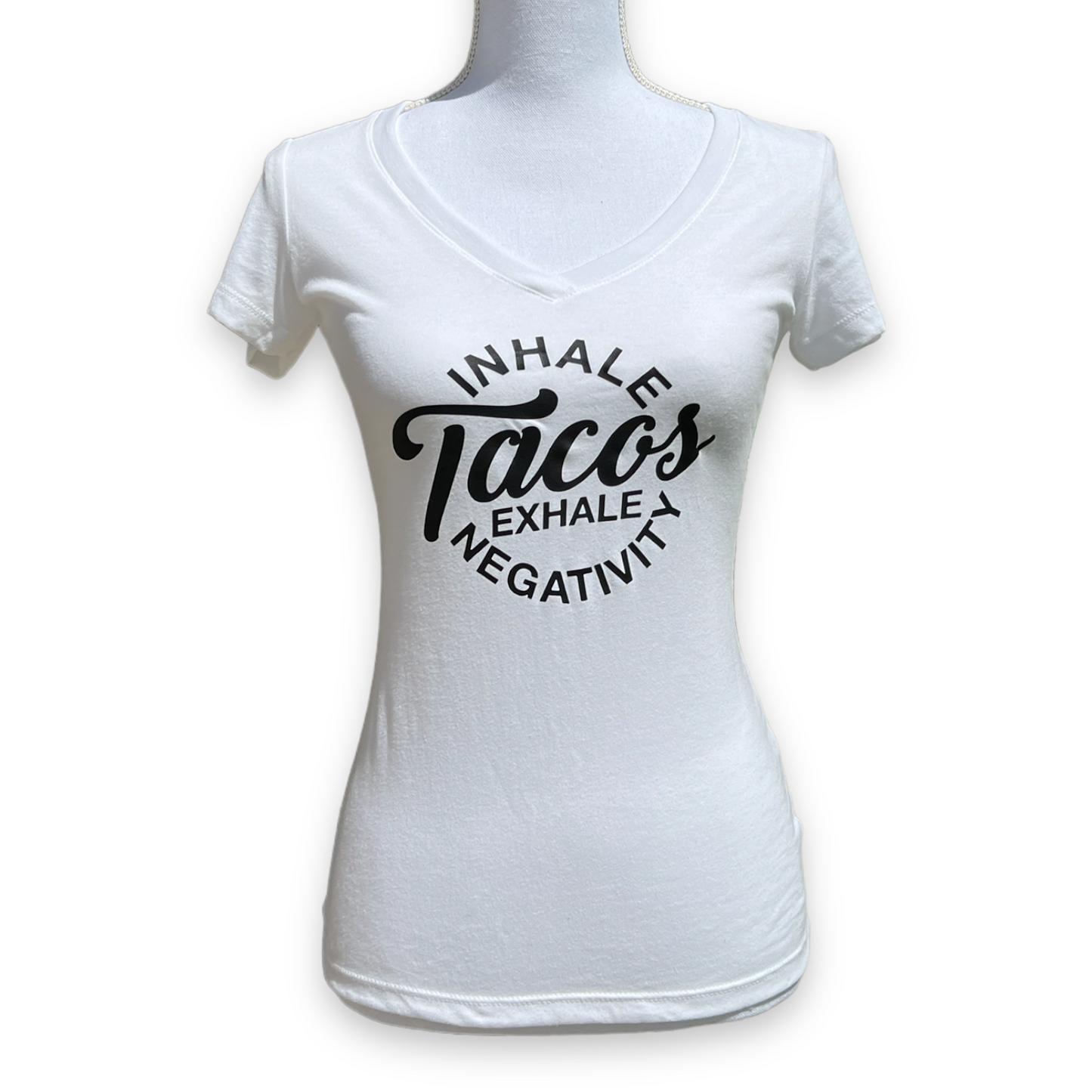 Women's tee, (Inhale Tacos)