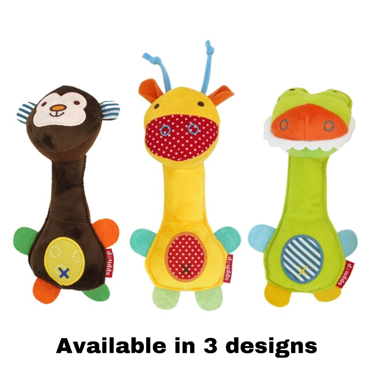 Baby squeak and rattle toy (Giraffe)