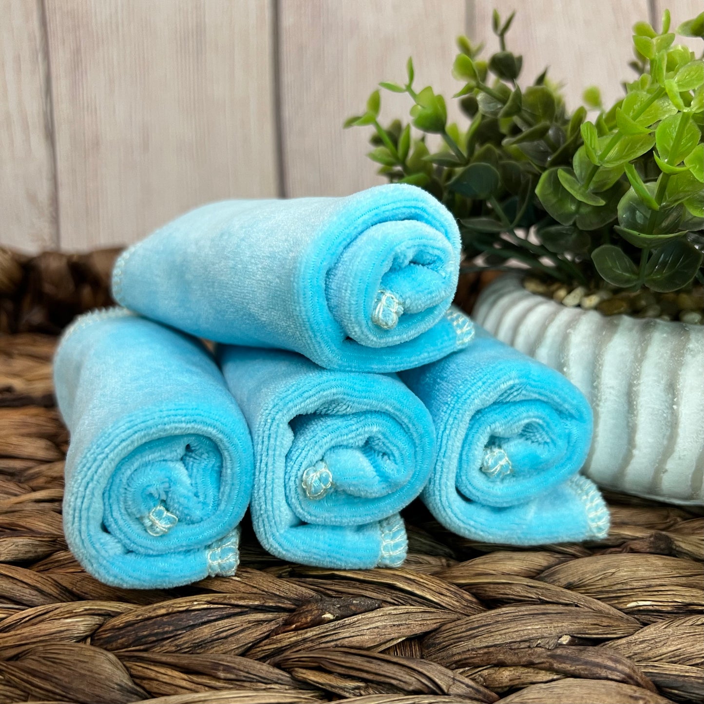 Handmade Bamboo velour wipes