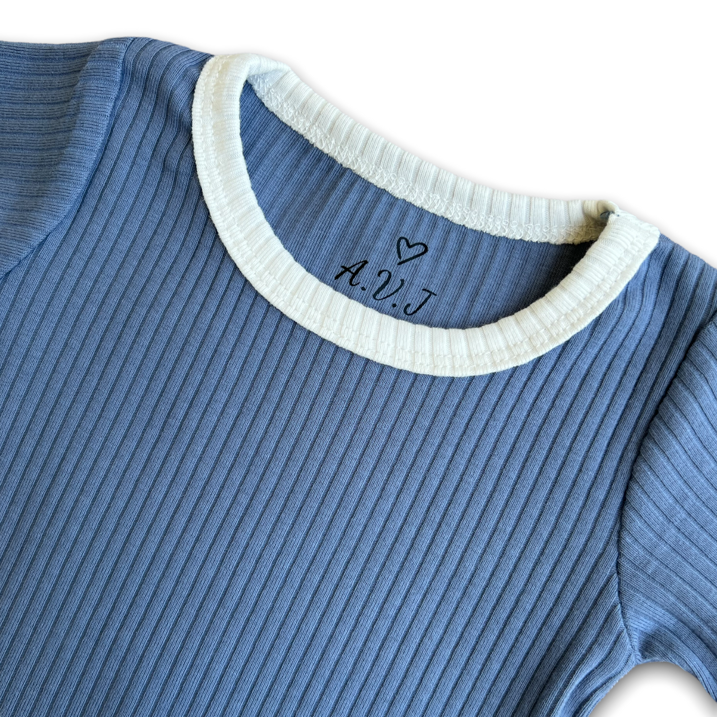 Ribbed Cotton baby bodysuit