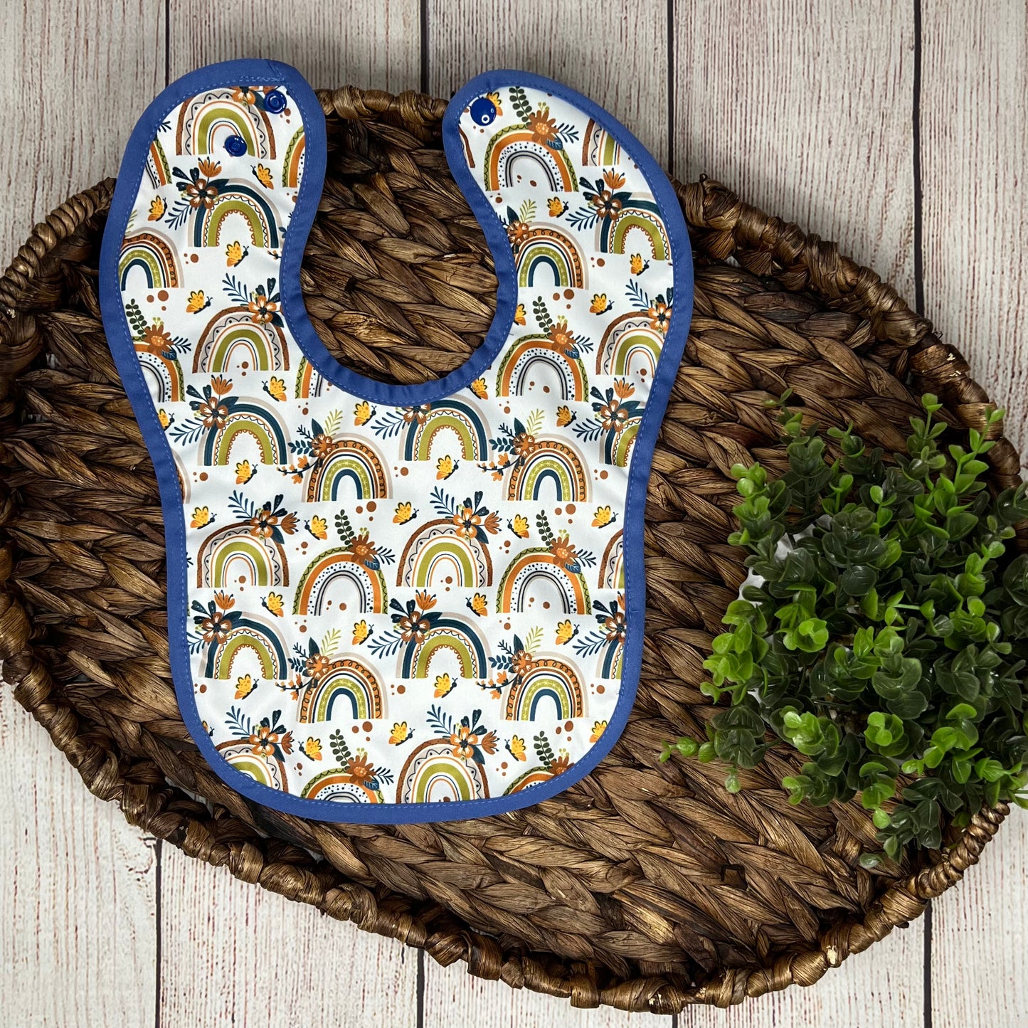 PUL Bib, Boho butterfly