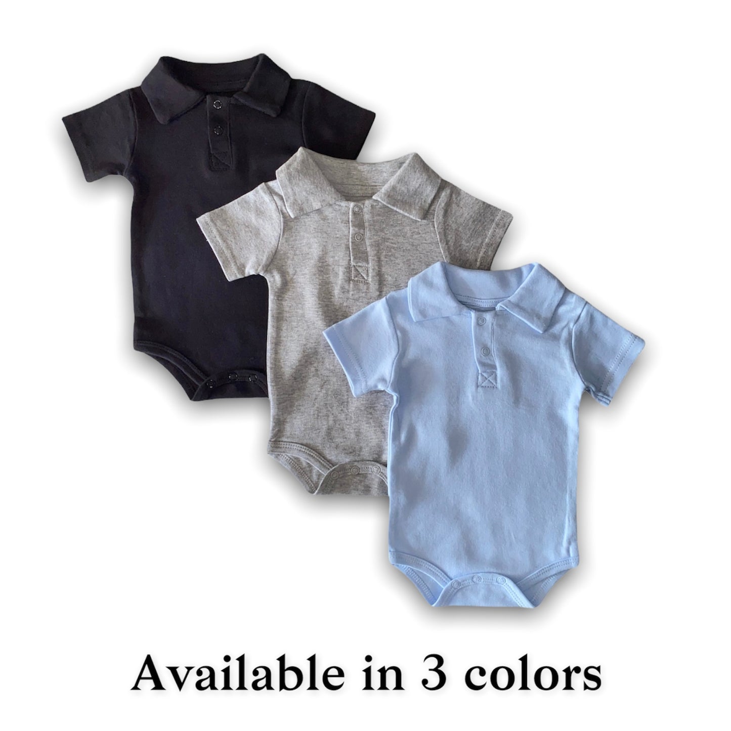 Polo bodysuit, grey