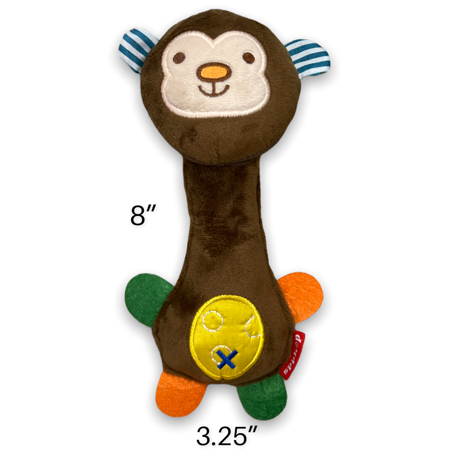 Baby squeak and rattle toy (monkey)