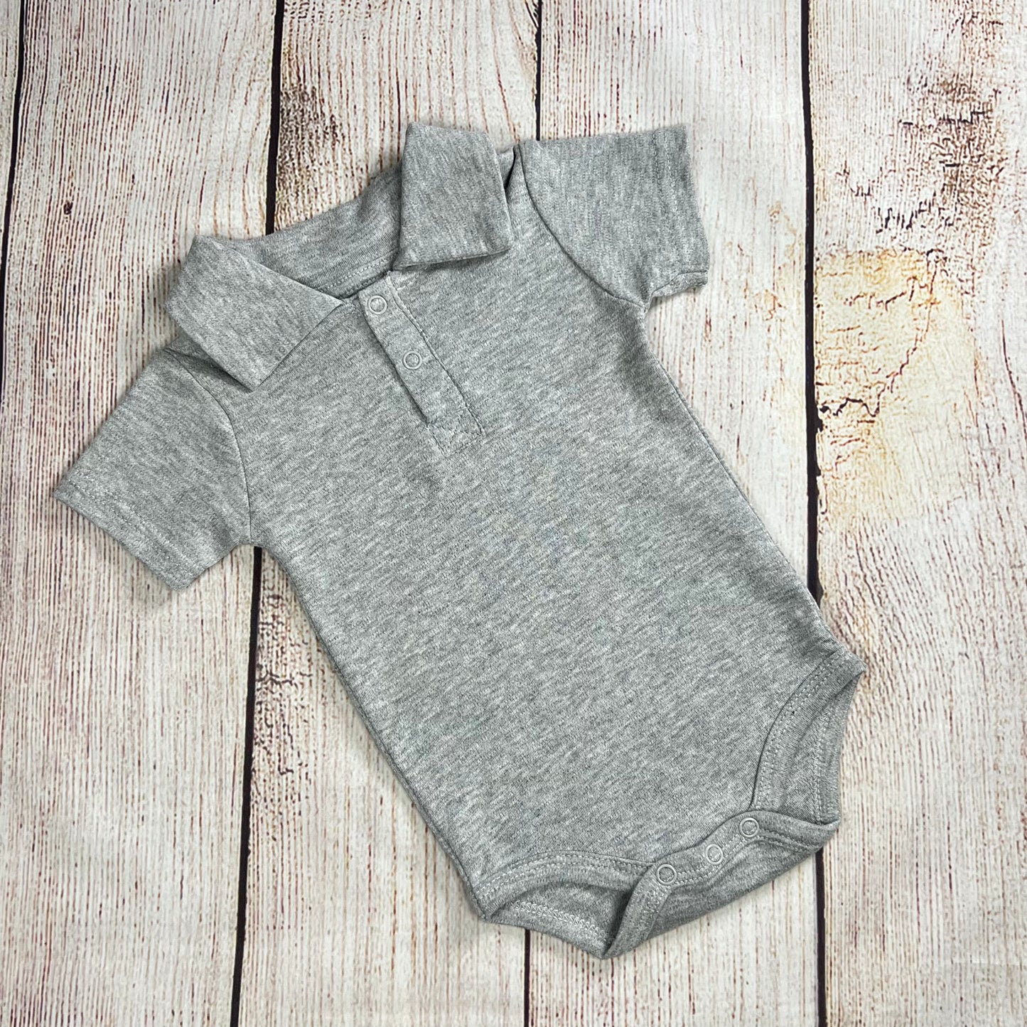 Polo bodysuit, grey