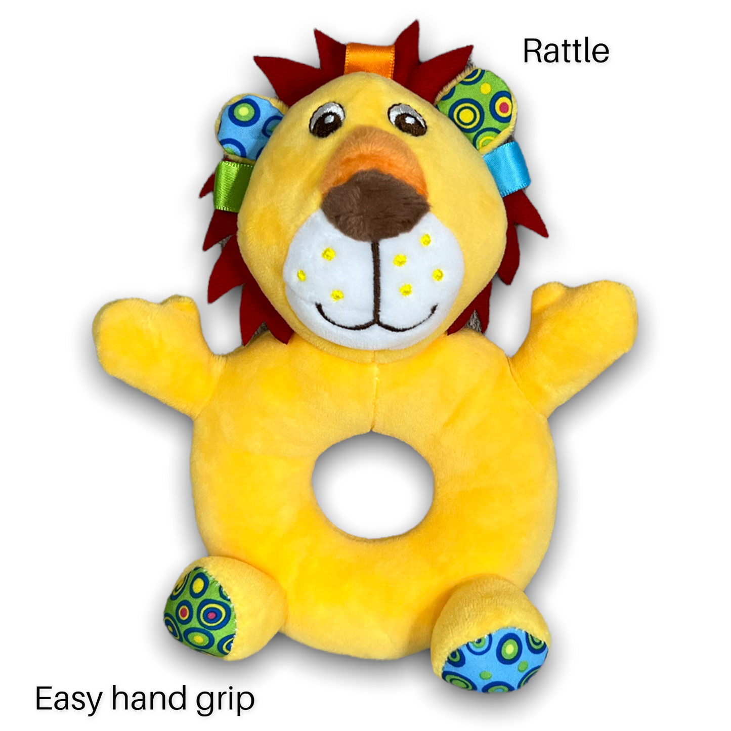 My first rattle (yellow lion)